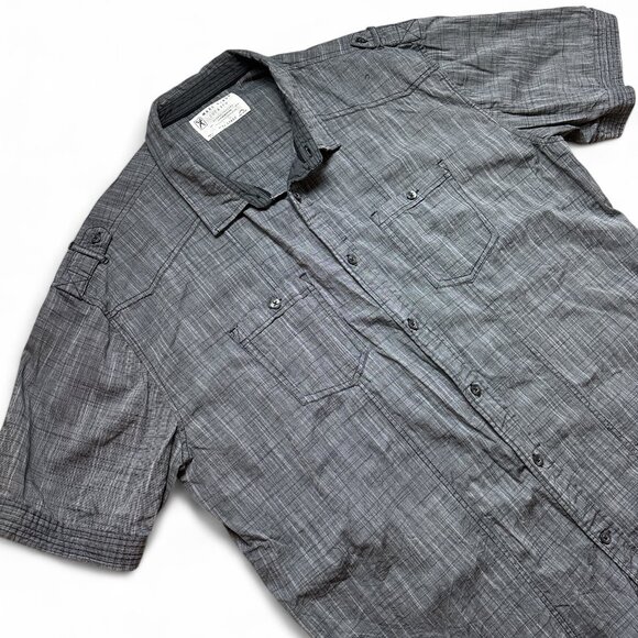 Marc Ecko Charcoal Button Down Shirt - Picture 3 of 4